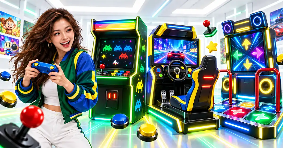 Common arcade game types in online casinos