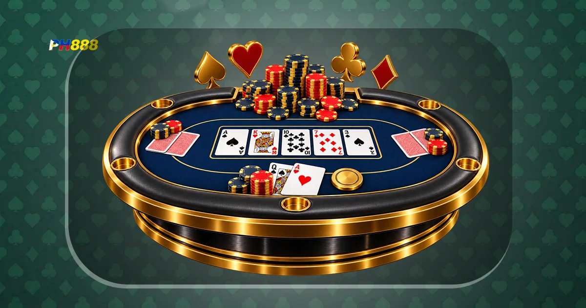 Poker table game